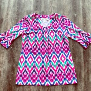 Sara Campbell Print Blouse